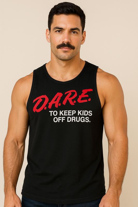 D.A.R.E. to keep kids off drugs muscle tank