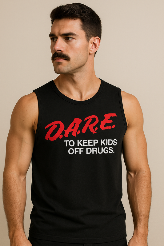 D.A.R.E. to keep kids off drugs muscle tank